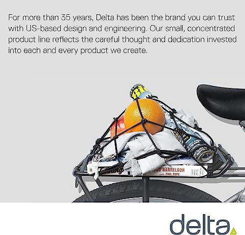Small Cargo Net by Delta Cycle (2-Pack) - Expandable Bungee Net with Hooks Stretches to 22" x 22" - Bike Cargo Net Keeps Your Gear Tightly in Place for Bikes & Kayaks - style: 2-Pack Cargo Net