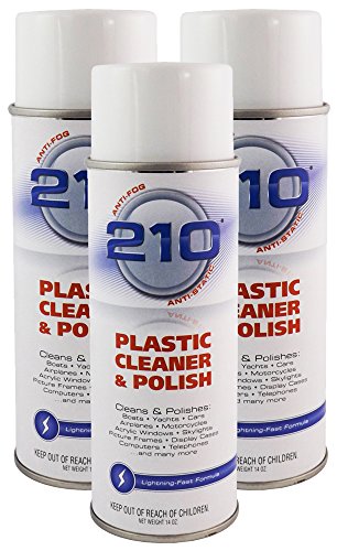23304C-3PK 210 Plastic Cleaner/Polish Aerosol - 42 fl. oz., 3 Pack - size: 14 Ounce (Pack of 3)