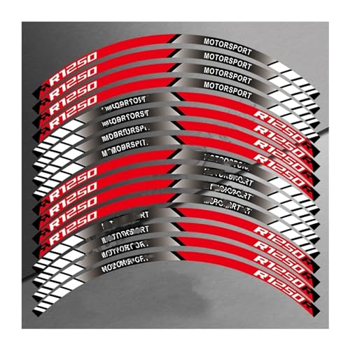 for B&MW R1250R R1250RS R1250RT Motorcycle Wheel Rim Sticker Reflective Hub Stripe Tape Accessories Decal(A-1) - color: A-1