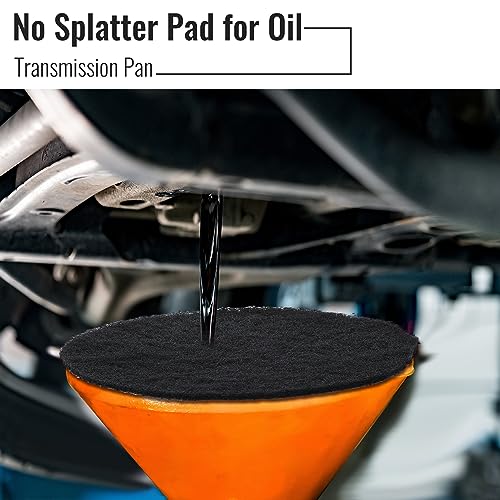 Saillong 3 Pcs 18'' Round Oil Drain Splash Pad, No Splatter Pad Fit 1.5-20 Gal Oil Drain Pan, Anti Splash Oils Change Mat for Car Changing Oils Transmission Drains Pan