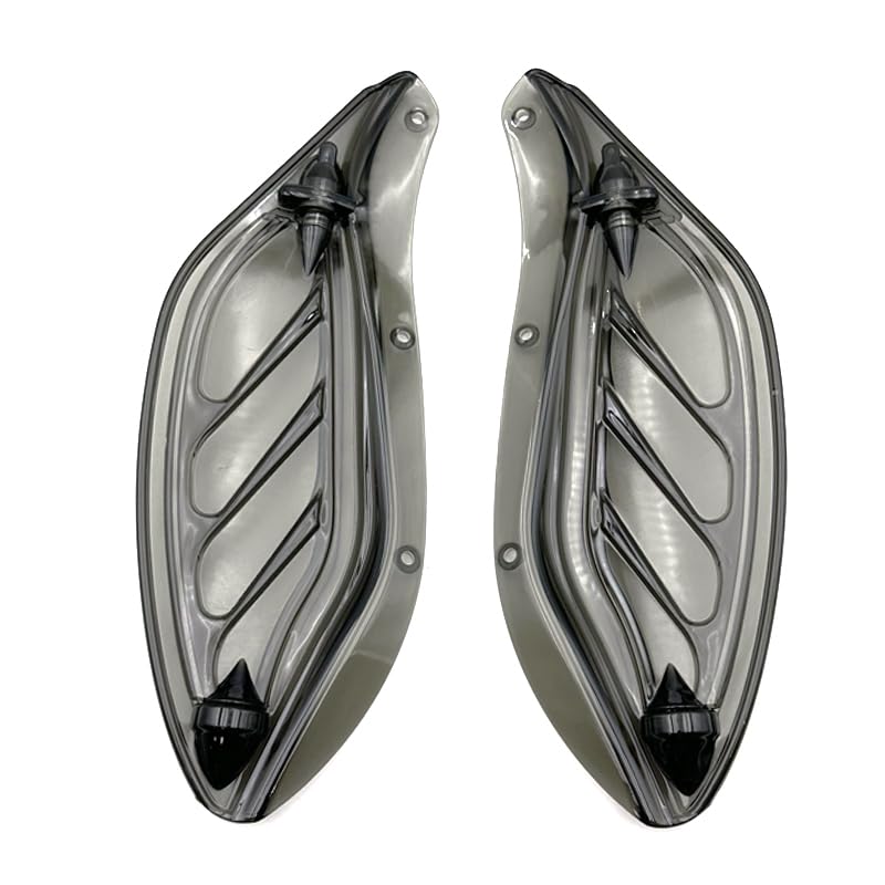 IZX fit for Harley Touring CVO Electra Street Glide Ultra Classic FLHX FLHTCSE Tri Glide Ultra Classic 96-13 Motorcycle Air Deflector Side Wing Windshield Fairing (Smoked) - color: Smoked