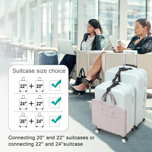 Vigorport Luggage Straps, Luggage Connector Straps for Suitcases Add A Bag and Connect Your 2 Suitcases Together Adjustable Attachment Accessories Belts (1'' Width S Size) - size: Normal-Metal Buckle