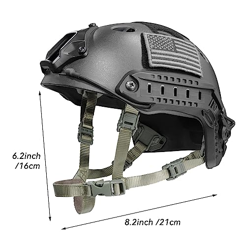 Tactical Helmet Chin Strap Adjustable Dial 4 Points Suspension System with Bolts and Screws for Tactical Fast MICH Bump Helmet Accessory - color: Style 3-Grey