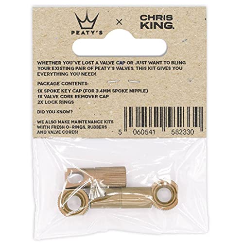 Chris King MK2 Tubeless Valve Accessory Kit by Peaty's - color: Bourbon