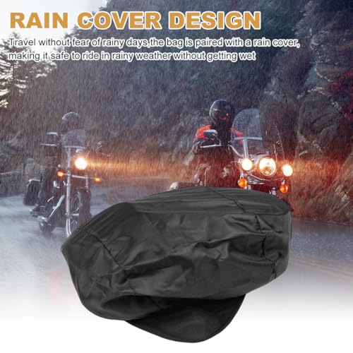Motorcycle Tank Bag with Waterproof Touch Screen Phone Pouch, Oxford Cloth, Fits Most Motorcycles