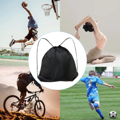 Drawstring Backpack,Motorcycle Helmet Bag Waterproof,Drawstring Helmet Bag for Sports, Folding Sport Backpack,Motorcycle PE Bag Helmet Bag for Travel, Swimming, Beach (Black)