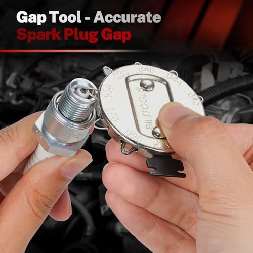 BILITOOLS 10 PCS Magnetic Spark Plug Socket Set with Click Torque Wrench & Spark Plug Gap Tool, 3/8 Inch Magnetic Sockets 9/16" 5/8" 3/4" 13/16" 14mm16mm18mm, Extension Bar, Cr-V Steel - size: 9/16" 5/8" 3/4" 13/16" 14mm16mm18mm Magnetic