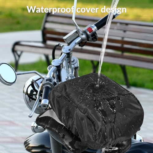 Motorcycle Tank Bag Universal Waterproof Oxford Fabric with Strong Magnetic,Magnetic Tank Bag, fits Harley Davidson, Indian, Honda, Yamaha, Suzuki and more - size: 10L