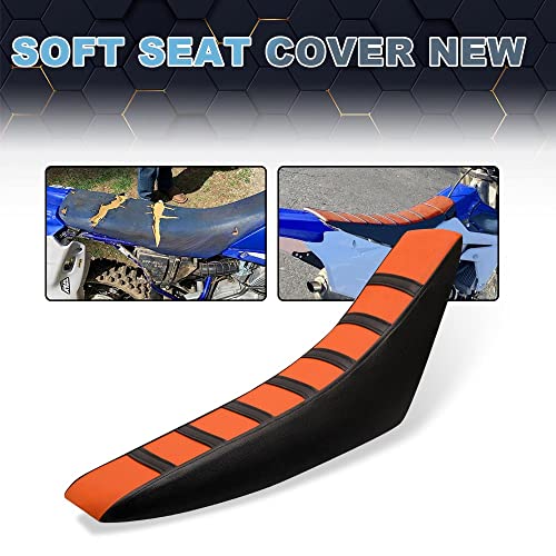 PIT66 Soft Seat Cover, Compatible with Honda CR125R CR250R CR500R CR80R CRF100F CRF125F CRF150F, Orange - color: Orange