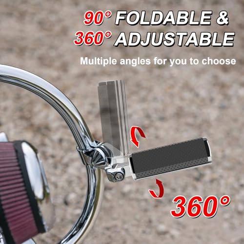 CNC Footpeg Footrest Fit For Harley Street Glide, Road Glide, Road King, Sportster 883, Dyna, (Softail 1986-2017) Foot Pegs - color: C Black