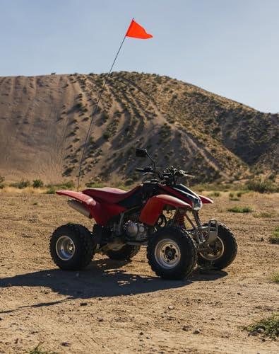 KEMIMOTO UTV ATV Flag Mount, Quick Release Dune Flag Pole for 1/4'' & 5/16" Mounting Base Compatible for Polaris RZR Sportsman Can-Am Outlander Maverick X3