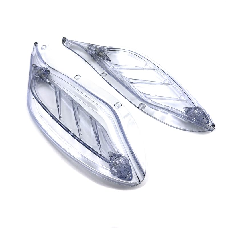 IZX fit for Harley Touring CVO Electra Street Glide Ultra Classic FLHX FLHTCSE Tri Glide Ultra Classic 96-13 Motorcycle Air Deflector Side Wing Windshield Fairing (Clear) - color: Clear