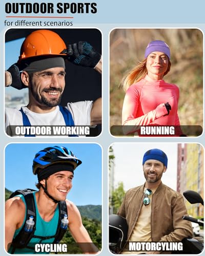 Cooling Skull Cap Helmet Liner-Lightweigh Mesh Sweat Wicking Beanie Caps for Hard Hat,Motorcycle,Cycling,Running - color: 2-black+grass Green