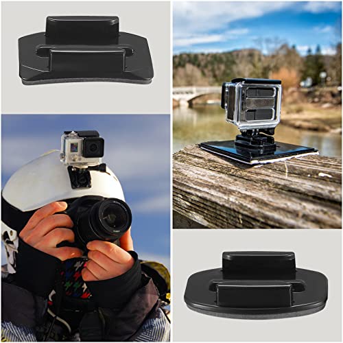 18 Set Helmet Adhesive Sticky Mount, Compatible with GoPro Hero 10/9/8/7, Fusion, 6/5/4, Session, Action Camera