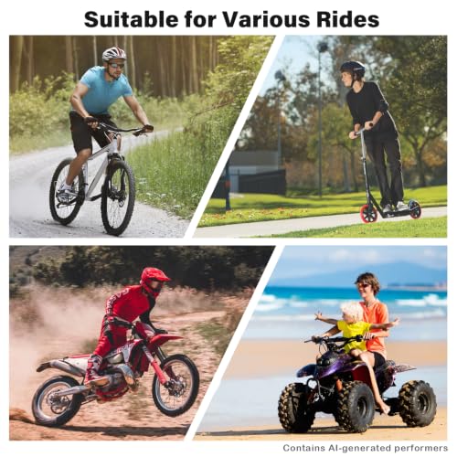 Ralos Bike Phone Mount, Aluminum Motorcycle Cellphone Holder, Mountain Bicycle Handlebar Cell Phone Clamp, Scooter Phone Clip for iPhone 16 Pro Max, 15 14 13 12 Mini, Samsung - color: Black