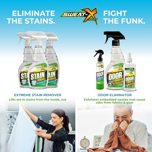 SweatX Extreme Odor Spray - Multipurpose No-Wash Deodorizer - Ideal for Shoes and Gym Clothing - Victory Scent (8 fl oz) - size: 8 Fl Oz (Pack of 1)