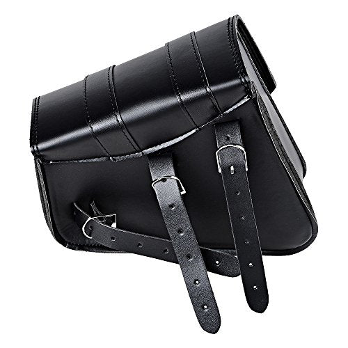 Motorcycle Solo Saddle Bag Compatible with Harley Sportster XL883 XL1200 Right Side Black - size: Right Side without Side Storage
