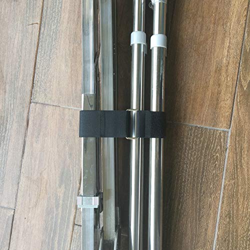 YiwerDer 6Pcs 24" x 2" Nylon Heavy Duty Reusable Hook and Loop Cinch Straps, Adjustable Fastening Securing Cable Straps, Black - style: 24" x 2Inch
