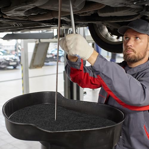 6 Pcs 22'' Oil Drain Splash Pad,No Splatter Pad,Square Oil Change Mat,Oil Splash Pads for Most Oil Drains for Mechanics and Automotive Technicians,Oil Drip Pan,Heat-Resistant