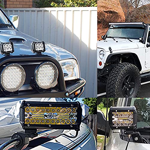 Base Mounting Bracket LED Light Bar Universal Slide Mounting Brackets 2PCS Adjustable Side Bracket Kit for Most Straight Lights Bar Work Lights Pod Lights from 4 inch up to 52 inch(Pack of 2) - size: Light Bar Adjust Bracket-Single