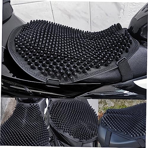 Non Skid Silicone Motorcycle Seat Cushion Thick Breathable Sunscreen Pad Shockproof Cooling Motorcycle Saddle Cover for Long Ride Comfort