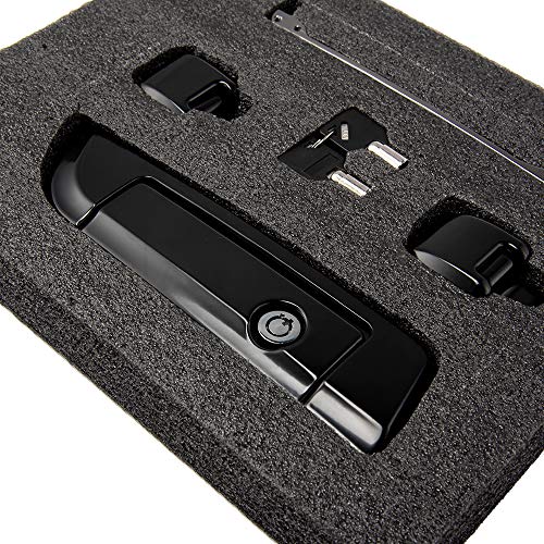Moto Onfire Tour Trunk Pack Latch, Glossy Black, Hinges & Latch Kit for 2014+ Harley Razor/Chopped/King Luggage Pack Travel Trunk - color: Black $119