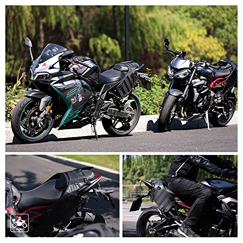 Rhinowalk Motorcycle Saddle Bag/Tail Bag/Seat Bag Universal Saddle Bag Mounting Base - color: Black, size: Rear seat double saddle