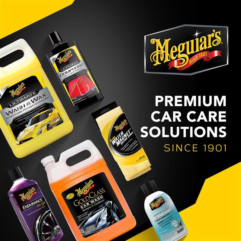 Meguiar's Ultimate Wash and Wax, Car Wash Soap and Wax Cleans & Shines in One Step, Shine & Protect with an Enhanced pH Balanced Car Paint Cleaner, 1 Gallon - style: Ultimate Wash & Wax