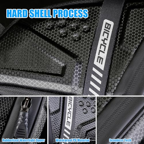 EVA hard shell waterproof bike saddle bag Seat bag Bike bag under seat 1 litre Bike tail bag Bike Rear bag Bike riding Accessories Storage bag Bike wedge bag Mountain road bike