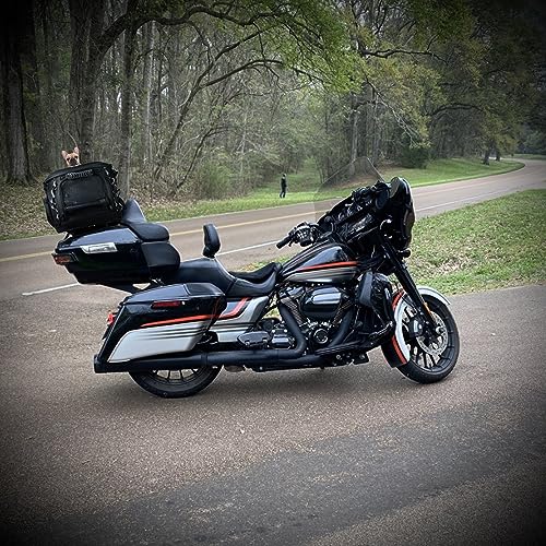 Goldfire Rider Backrest Road King Detachable Adjustable Plug-in Driver Backrest Pad Fits for Harley Street Glide 2009-2024 Ultra Limited FLHTK FLHTKL CVO Limited FLHTKSE Street Glide FLHX Accessories