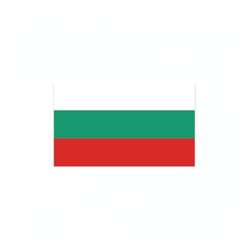 4 PCS Flag Stickers - Bulgaria Flag Stickers Decals for Cup Computer Laptop Car Bumper Window Helmet Musical Instrument with Smooth Surface - size: Bulgaria