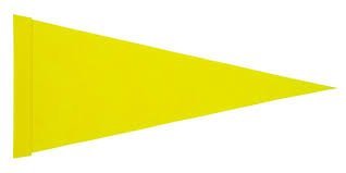 10 PK. Yellow Pennant 1/2" Sleeve Yellow Pennant Replacement Flag ATV Bicycle Motorcycle Razor UTV