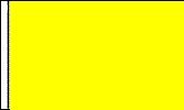 6 ft. Solid Yellow Safety Flag with 5/16 White Pole & Mounting Bolt ATV Rhino UTV Motorcycle