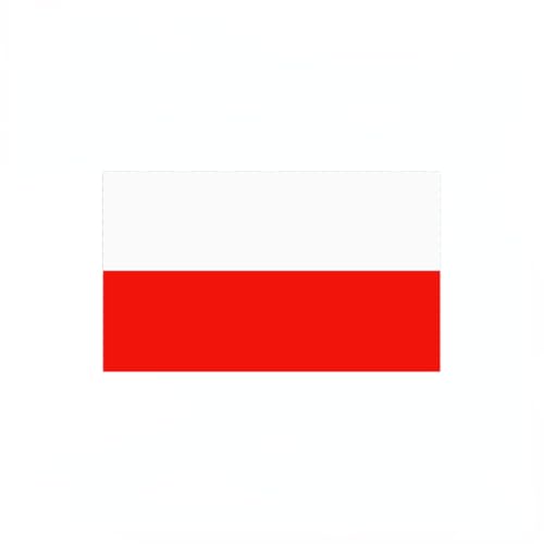 4 PCS Flag Stickers - Poland Flag Stickers Decals for Cup Computer Laptop Car Bumper Window Helmet Musical Instrument with Smooth Surface - size: Poland
