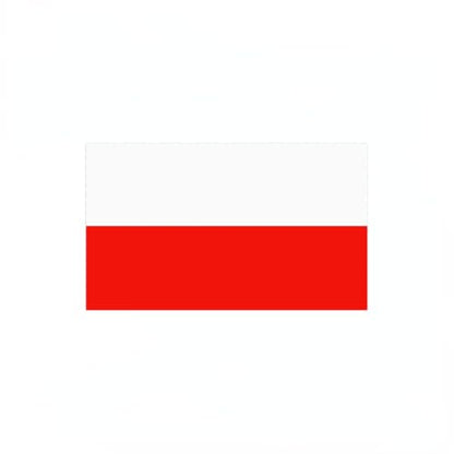 4 PCS Flag Stickers - Poland Flag Stickers Decals for Cup Computer Laptop Car Bumper Window Helmet Musical Instrument with Smooth Surface - size: Poland