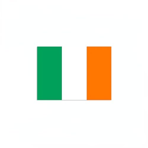 4 PCS Flag Stickers - Ireland Flag Stickers Decals for Cup Computer Laptop Car Bumper Window Helmet Musical Instrument with Smooth Surface - size: Ireland