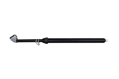 Milton 976BKL Dual Head Angled Chuck Tire Pressure Service Gauge, Non-Slip Grip Matte Black Poly Finish -13” 1-160 PSI For Large Vehicle Tires