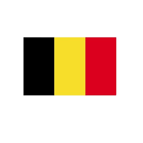 4 PCS Flag Stickers - Belgium Flag Stickers Decals for Cup Computer Laptop Car Bumper Window Helmet Musical Instrument with Smooth Surface - size: Belgium