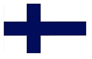 4 PCS Flag Stickers - Finland Flag Stickers Decals for Cup Computer Laptop Car Bumper Window Helmet Musical Instrument with Smooth Surface - size: Finland