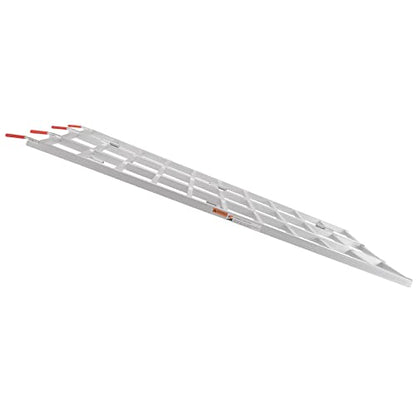 VEVOR Aluminum Ramps, 1500 lbs, Folding Loading Ramp with Load Straps, Tri-Fold Ramp for Motorcycles,UTVs, ATVs, Trucks, Lawnmowers, Snow Blowers, 77" L x 54" W, Sliver - size: 1500lbs