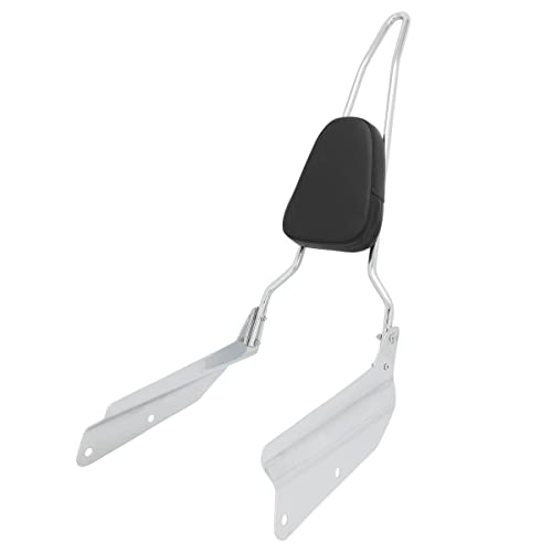 Passenger Backrest Pad Tall Sissy Bar for Honda VTX 1300 1800 VTX1300 VTX1800 N R S T 2002-2009, Chrome