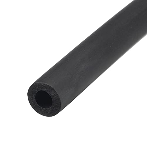 uxcell Foam Tubing for Handle Grip Support, Pipe Insulation, 10mm(3/8") ID 20mm OD 1m Length Black - color: Black, size: 10mm x 20mm