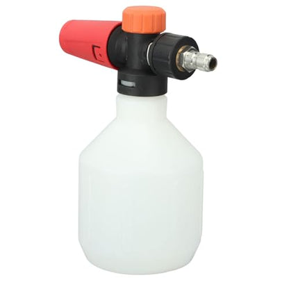 Foam Cannon Pressure Washer, Adjustable Snow Foam Sprayer Cleaning Kit for Cars Trucks 1/4 Inch Quick Connector Brass Plastic 500ML Round 1 Pack