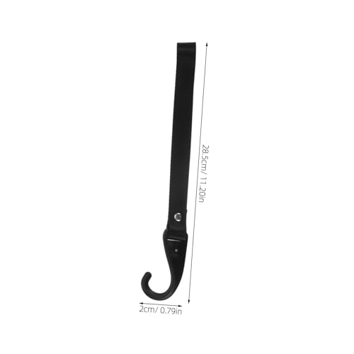 Zerodeko 2pcs Motorcycle Handlebar Hooks Easy Installation No Drill Storage Luggage Strap Lashing Accessory Versatile Organizer for Keys Gloves