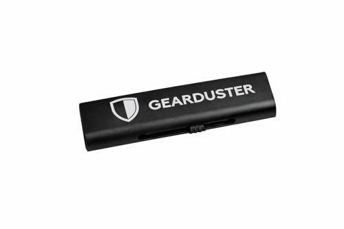 Black Double-Sided Retractable Cleaning Brush, Soft and Hard Bristles, for Small Spaces and Gear
