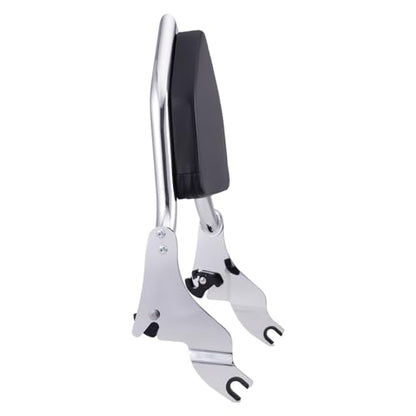 Detachable Sissy Bar Backrest Passenger Backrest Compatible with Harley Touring Street Glide Road Glide Road King Electra Glide 2009-2025 (Chrome) - color: Chrome