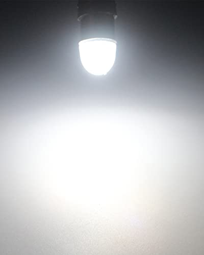 Keiurot 1893 Led Bulb 1895 1815 1816 53 57 Bulb BA9S Led Bulb for Indicator Lights for Vehicles Car Dome Map Trunk License Plate Courtesy Step Light White DC/AC 12V, 10-Pack - color: White BA9s Led Bulb