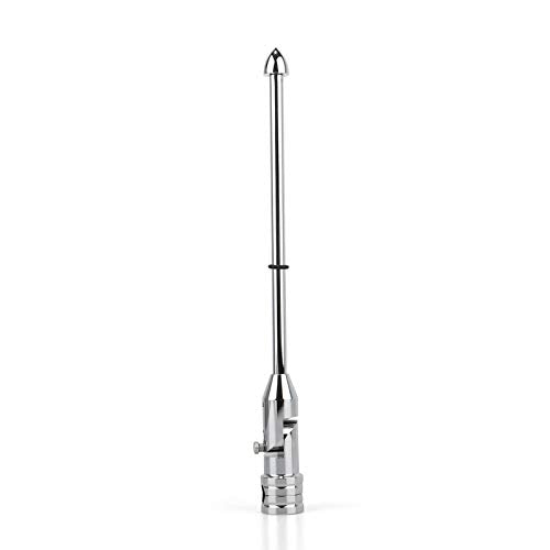 GUAIMI Motorcycle Folding Flag Mounts Adjustable Flag Pole with Texas State Flag - color: Chrome