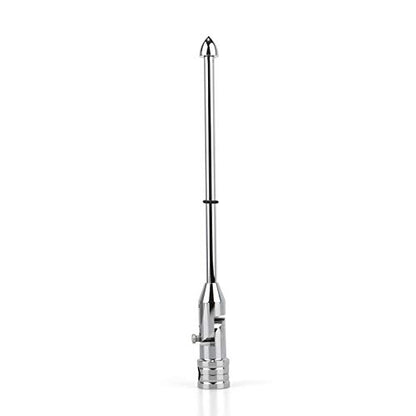 GUAIMI Motorcycle Folding Flag Mounts Adjustable Flag Pole with Texas State Flag - color: Chrome