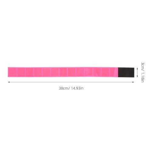 Zerodeko 4pcs Reflective Safety Armbands and Cycling Pant Leg Straps, PVC High Visibility Wristbands with Adjustable Sticky Tape for Night Running, Walking, Biking Outdoor Safety